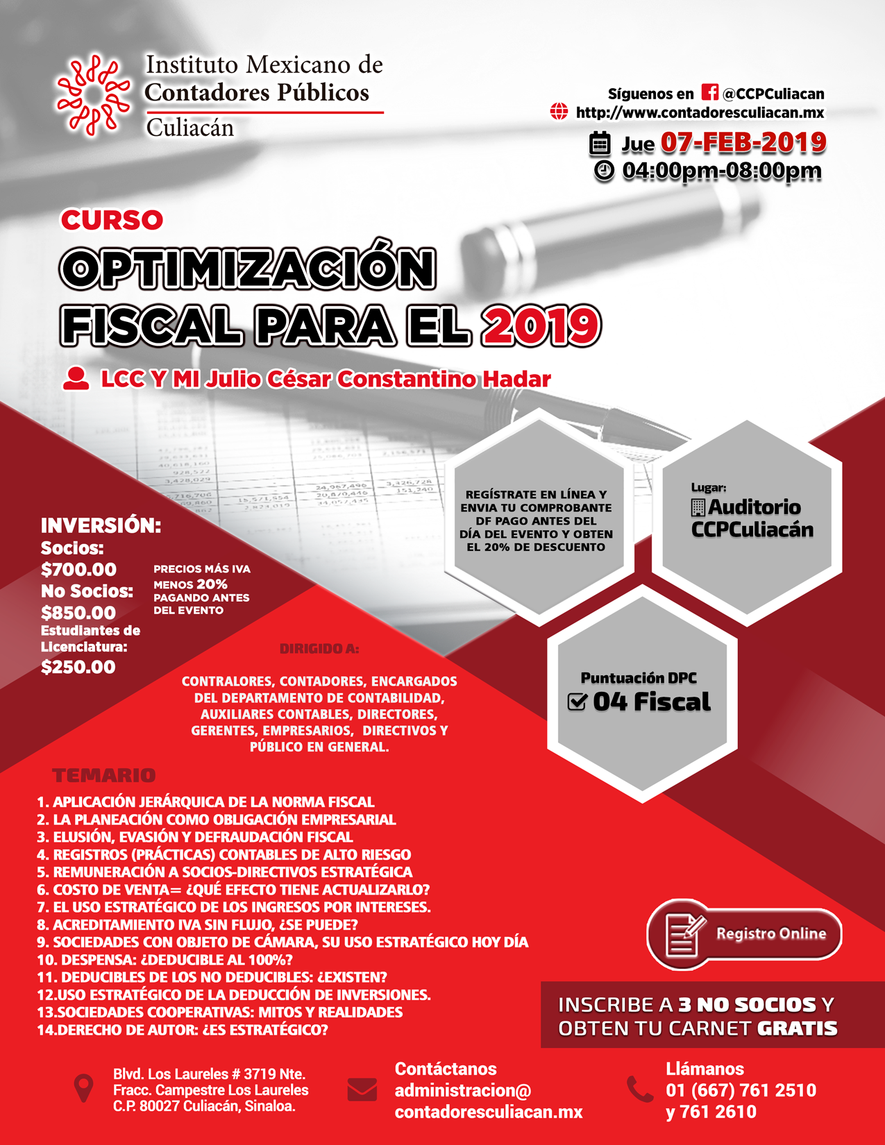 Curso 07 de Febrero 2019