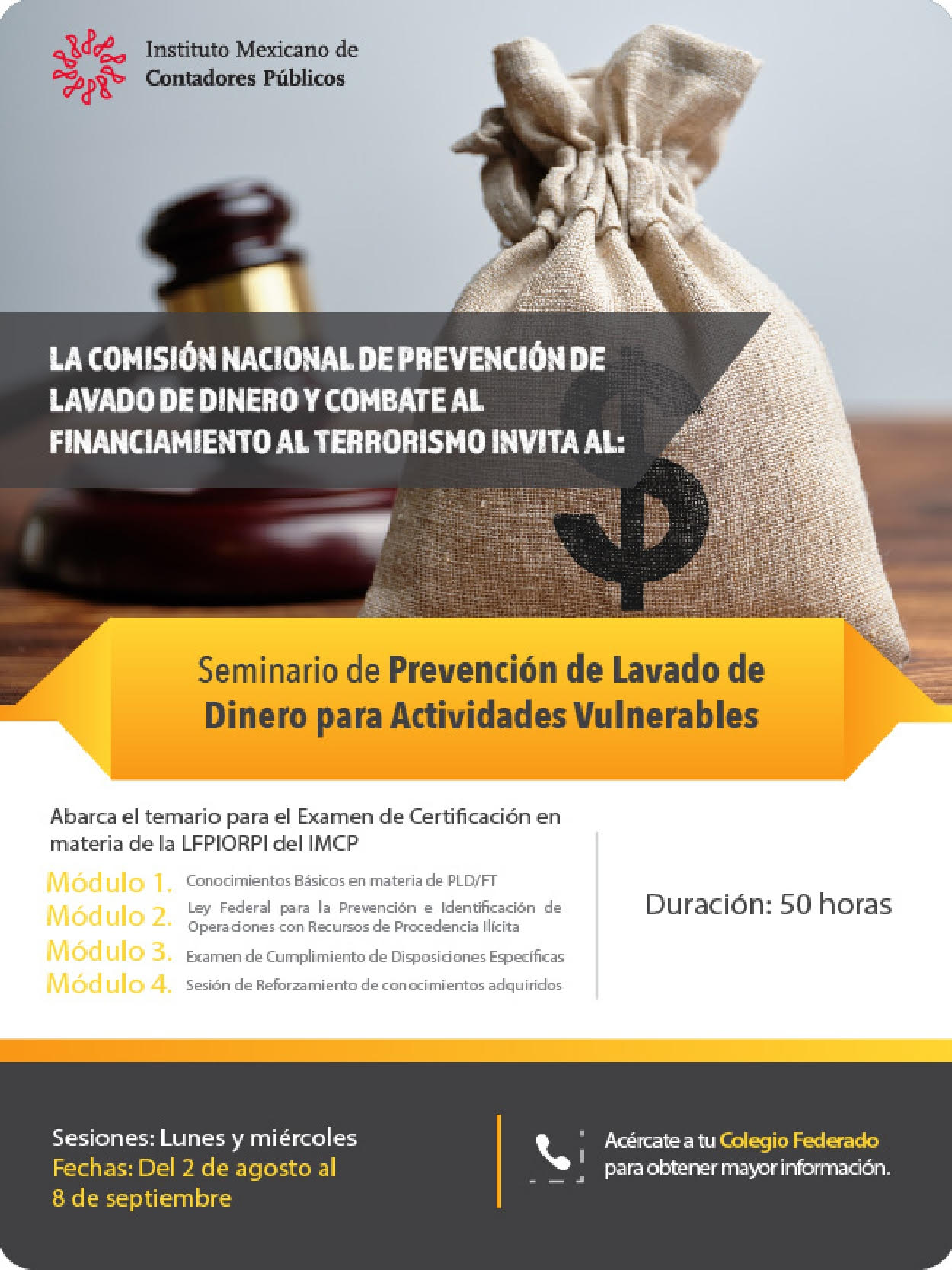 CERTIFICACION EN MATERIA DE LA LFPIORPI DEL IMCP