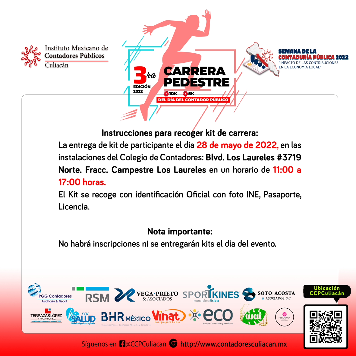 FLYER INFORMATIVO 3RA CARRERA SCP 2022 CAT 5K Y 10K
