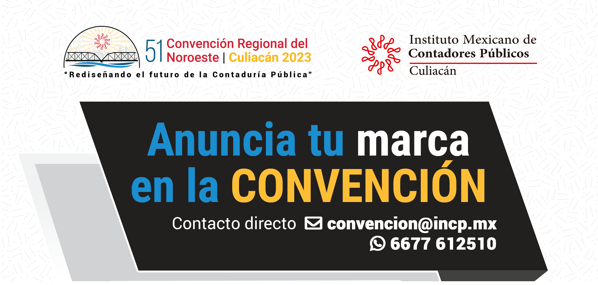 Flyer Carta Anuncia tu marca en la CONVENCIÓN